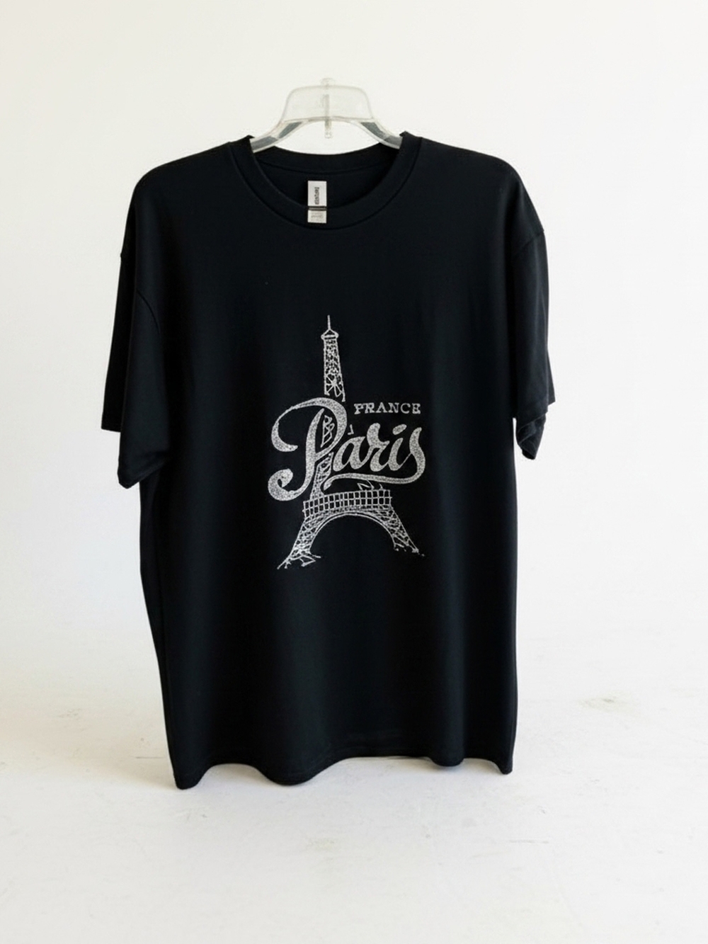 Rhinestone Black Paris Graphic Tee - Gilden